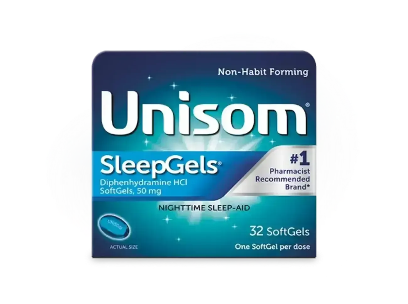 Front of Unisom® SleepGels® Pack