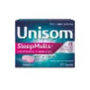 Front of Unisom® SleepMelts® Cherry Flavored Dissolvable Tablets Pack and Bottle